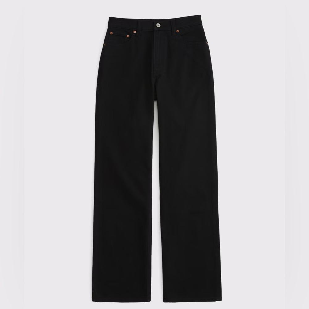 NWT Abercrombie Curve Love 90s Relaxed High Rise Jeans